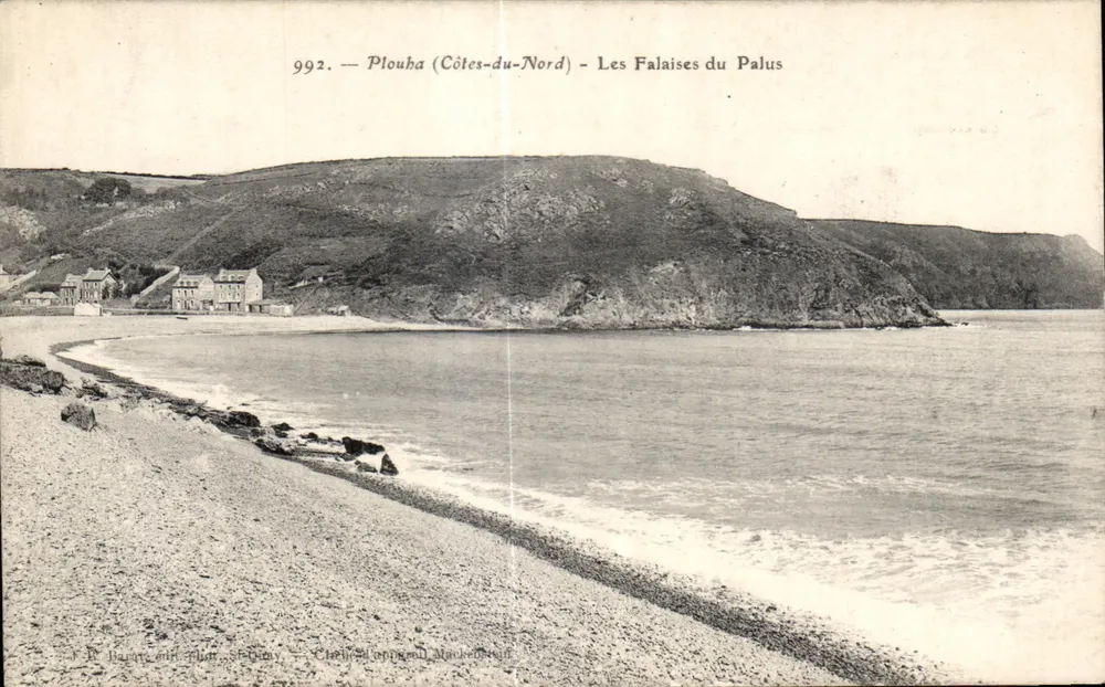 Plouha (Côtes-du-Nord) — As Falésias do Palus — Editor: E. Buart, St-Briac - Frente