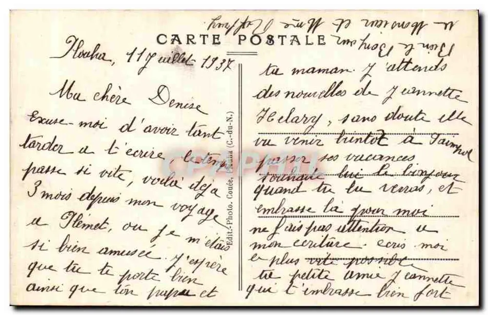 Die Spitze von Plouha — Plouha (Côte-d'Armor) — Verlag: Edith-Photo, Plouha (C.-du-N.) — Seriennummer 630 - Rückseite
