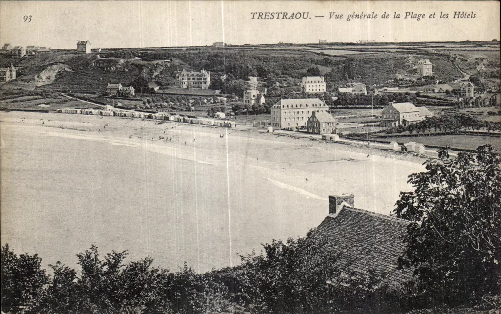 TRESTRAOU — Allgemeiner Blick auf den Strand und Hotels — n°93 - Vorderseite