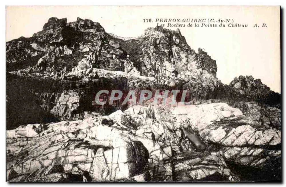 Die Felsen der Pointe du Château — Perros-Guirec (Côte-du-Nord) — A. B. - Vorderseite