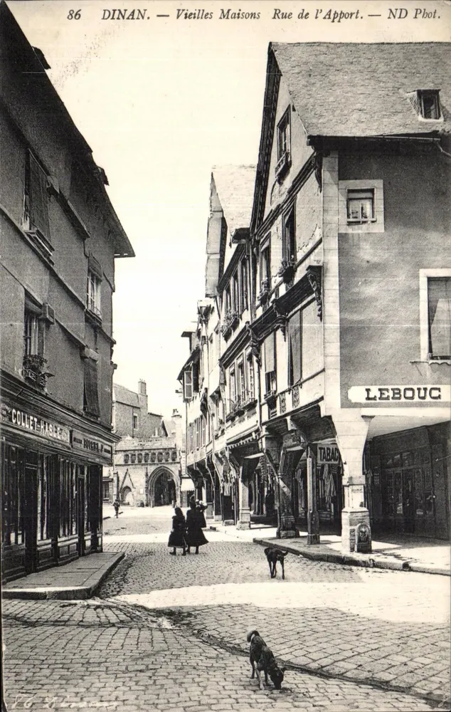 Dinan — Alte Häuser in der Rue de l'Apport — ND Phot. - Vorderseite
