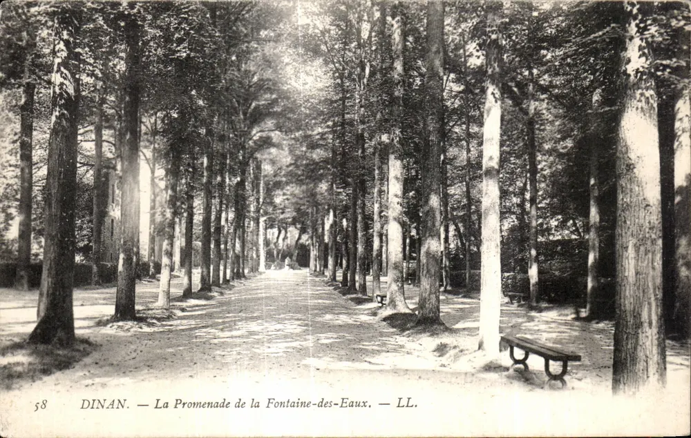 Dinan — Die Promenade der Fontaine-des-Eaux — LL. - Vorderseite