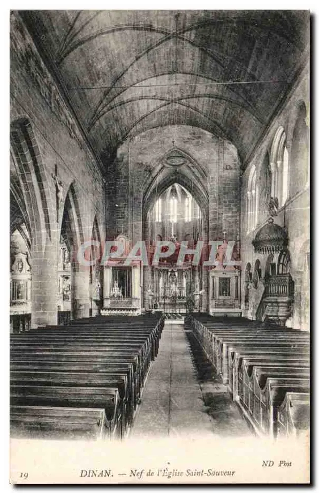 Dinan — Nave der Kirche Saint-Sauveur — ND Phot - Vorderseite