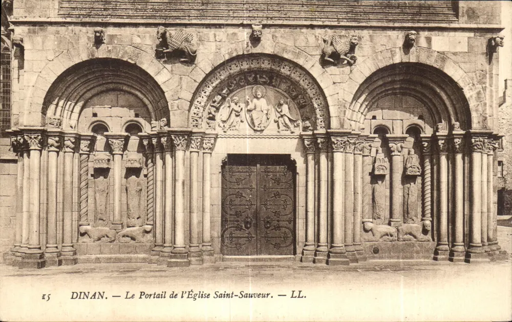 Dinan — Le Portail de l'Église Saint-Sauveur — LL. - Vorderseite