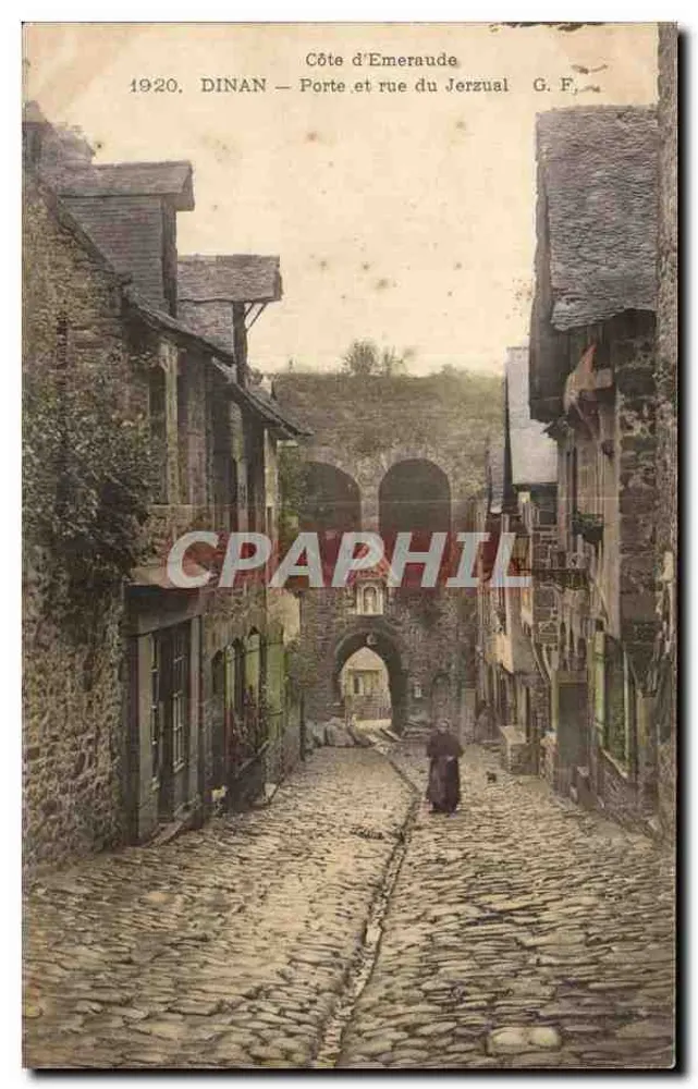 Dinan — Tor und Straße Jerzual — G. F. - Vorderseite