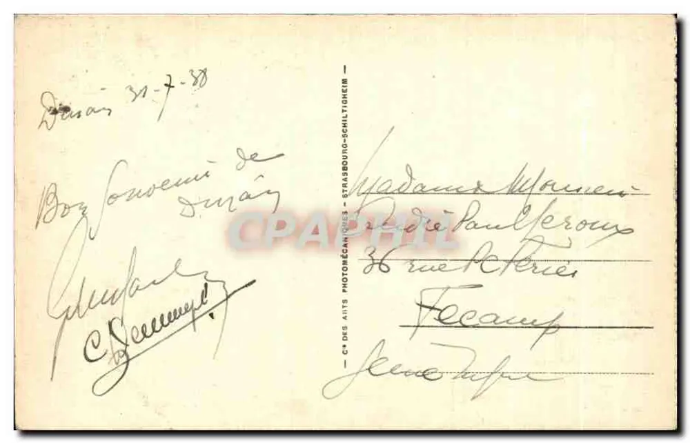 Dinan — Der Garten der Porte St-Malo — Verlag A. L. P. (Nr. 56) - Rückseite