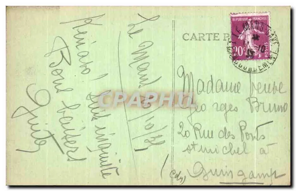 Guingamp — Antiga Abadia de Sainte-Croix — Editor não identificado, número de série não visível - Verso
