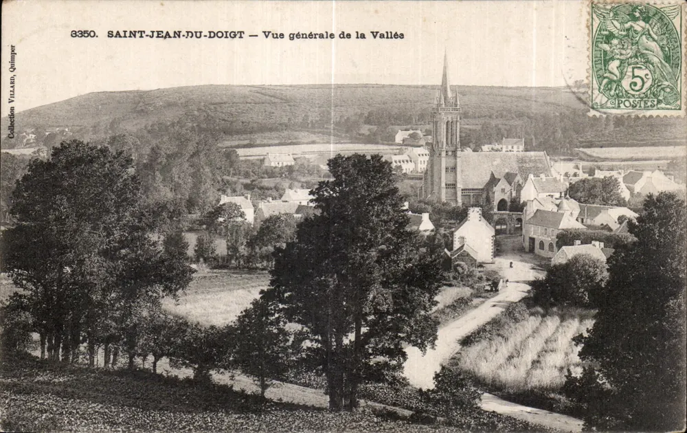 Saint-Jean-du-Doigt — Allgemeiner Blick auf das Tal — Sammlung Villain, Quimper - Vorderseite