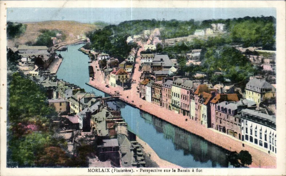 Morlaix (Finistère) — Perspektive auf den Flotthafen - Vorderseite