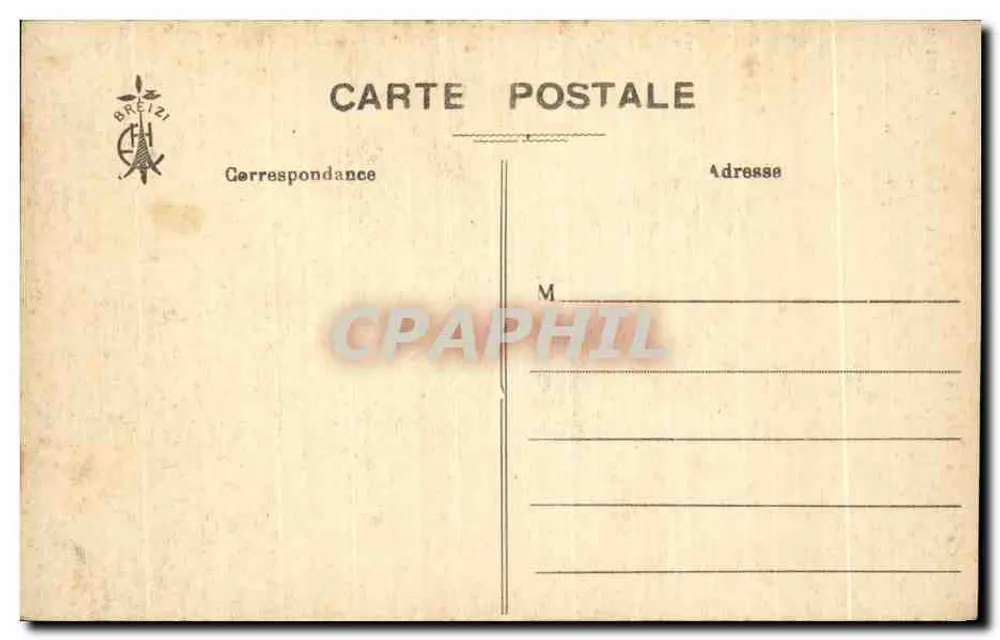 Bretonische Calvaires — Calvaire de St-Sébastien bei Châteaulin (Col. L. Hamonic) - Rückseite