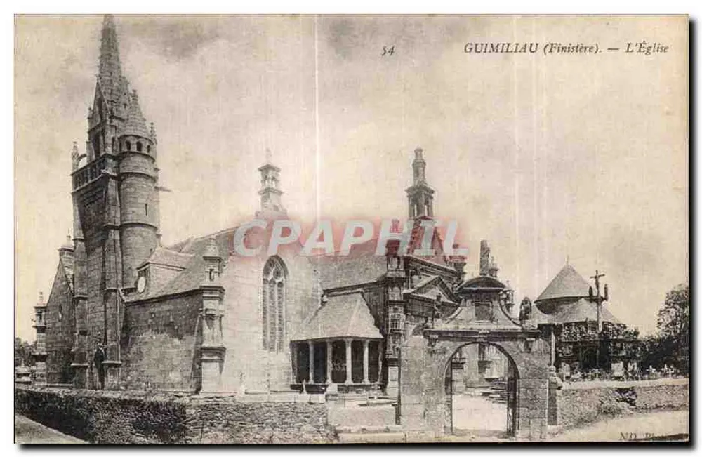 Guimiliau (Finistère) — Die Kirche — n°54 - Vorderseite
