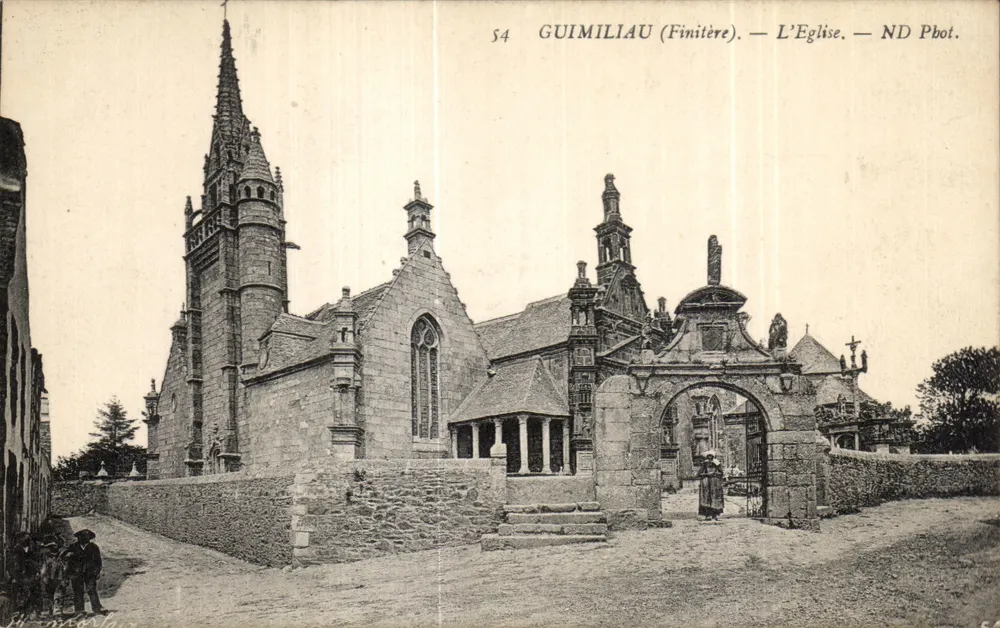 Guimiliau (Finitère) — Die Kirche — ND Phot. - Vorderseite