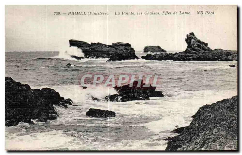 Primel (Finistère) — Die Spitze, die Chaises, Effekt des Lichts — ND Phot. - Vorderseite