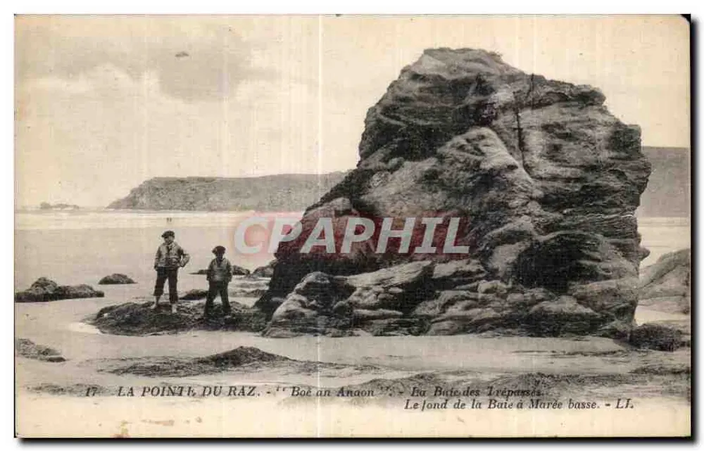 Die Pointe du Raz - Bœan Anaon - Die Butte des Trépassés - Der Grund der Bucht bei Ebbe - LI - Vorderseite