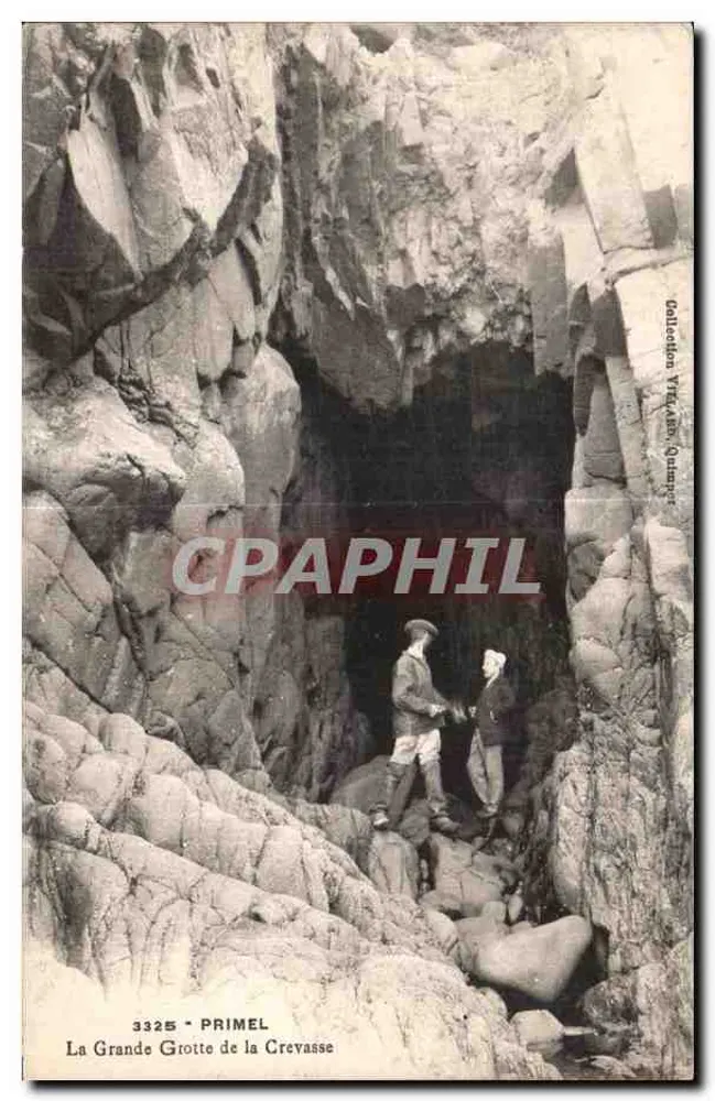 A Grande Grotta da Crevasse — Primel — Coleção VIGARIN, Quimper - Frente