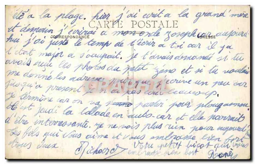 Um Plougasnou — TRÉGASTEL-le-DIBEN — Studie von Felsen — n°73 - Rückseite