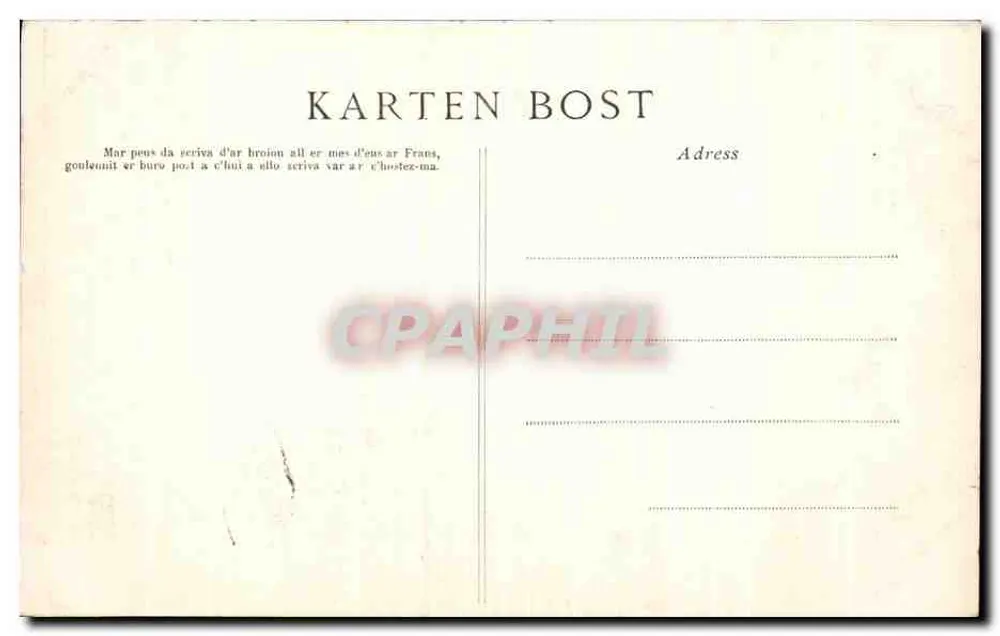 Floresta de Huelgoat — O Rio de Prata — V. Llangué (n° 579) - Verso