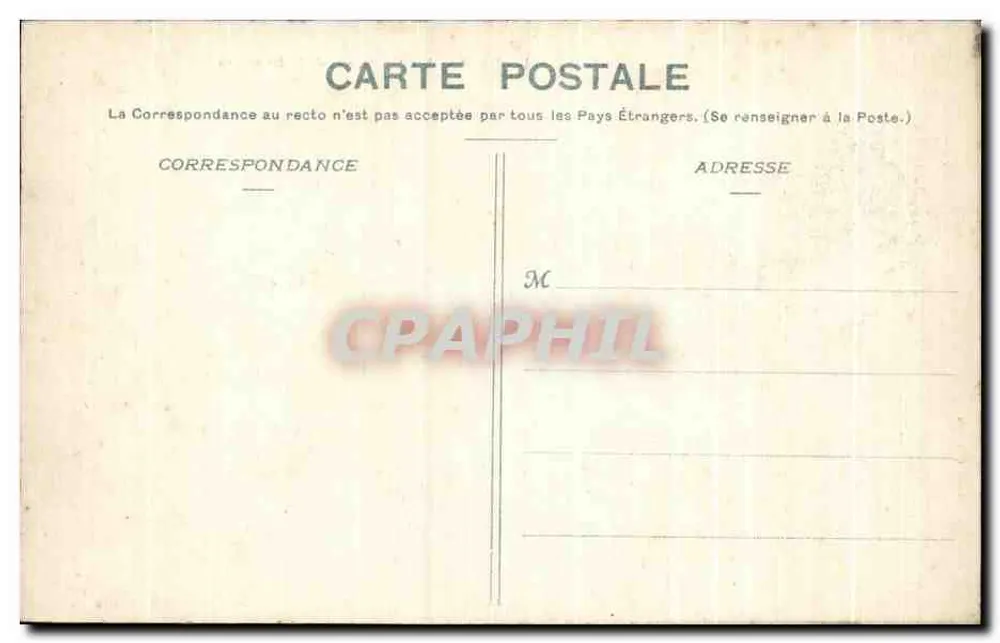 Audierne - Die Kais, vom Berg aus gesehen — Sammlung Élie Quimper, Nr. 3260 - Rückseite