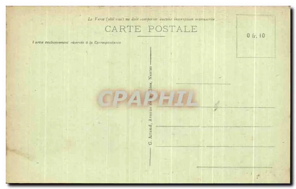 Le Huelgoat - Saída do Gouffre — G. Arnaldi, Nantes, n°84 - Verso