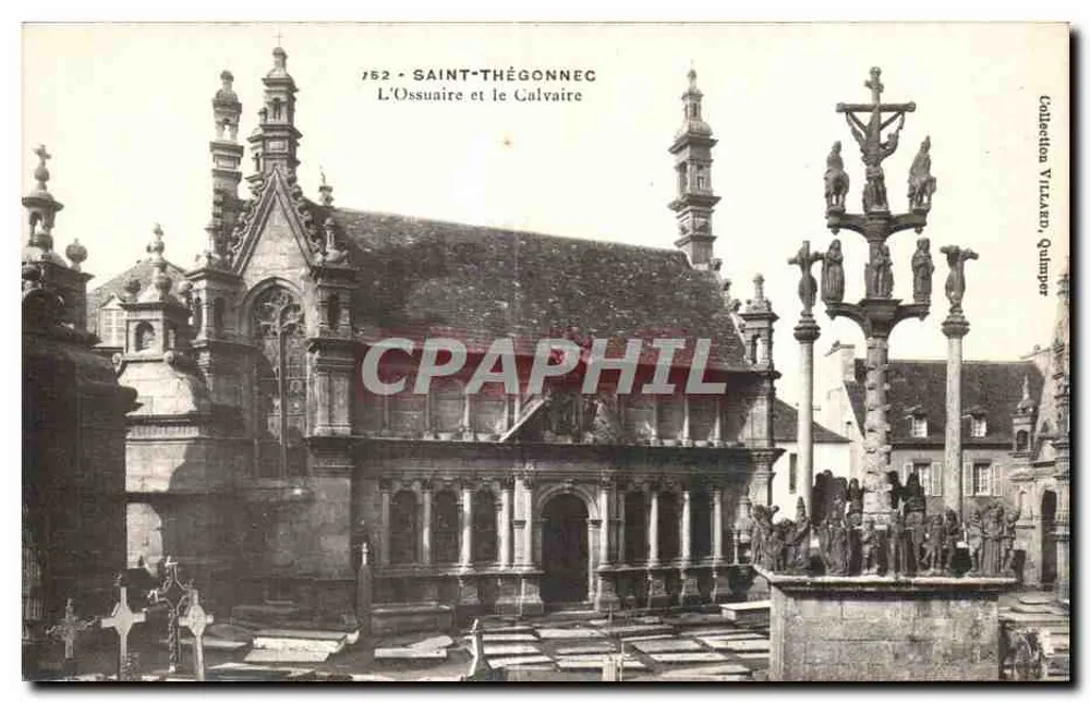 Saint-Thégonnec — Das Ossarium und das Calvarium — Sammlung Villarr, Quimper - Vorderseite
