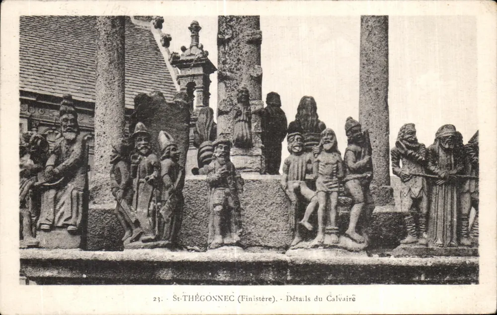 St-Thégonnec (Finistère) - Details des Calvaire - Vorderseite