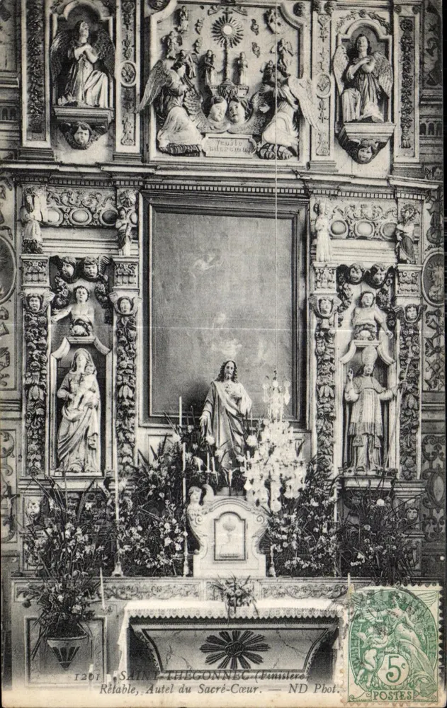 Saint-Thégonnec (Finistère) — Altar des Heiligen Herzens — ND Pbot. - Vorderseite