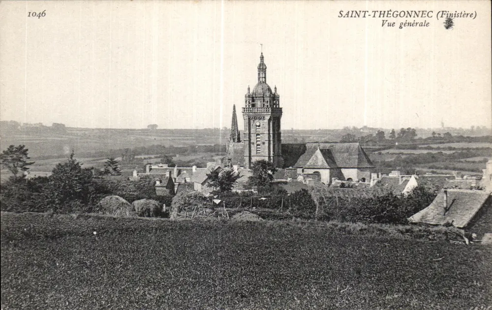 Saint-Thégonnec (Finistère) — Vista general — editor A. P. Alban, n° 1046 - Anverso