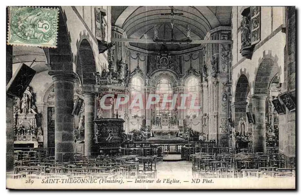 Saint-Thégonnec (Finistère) — Innenansicht der Kirche — ND Pbot. - Vorderseite