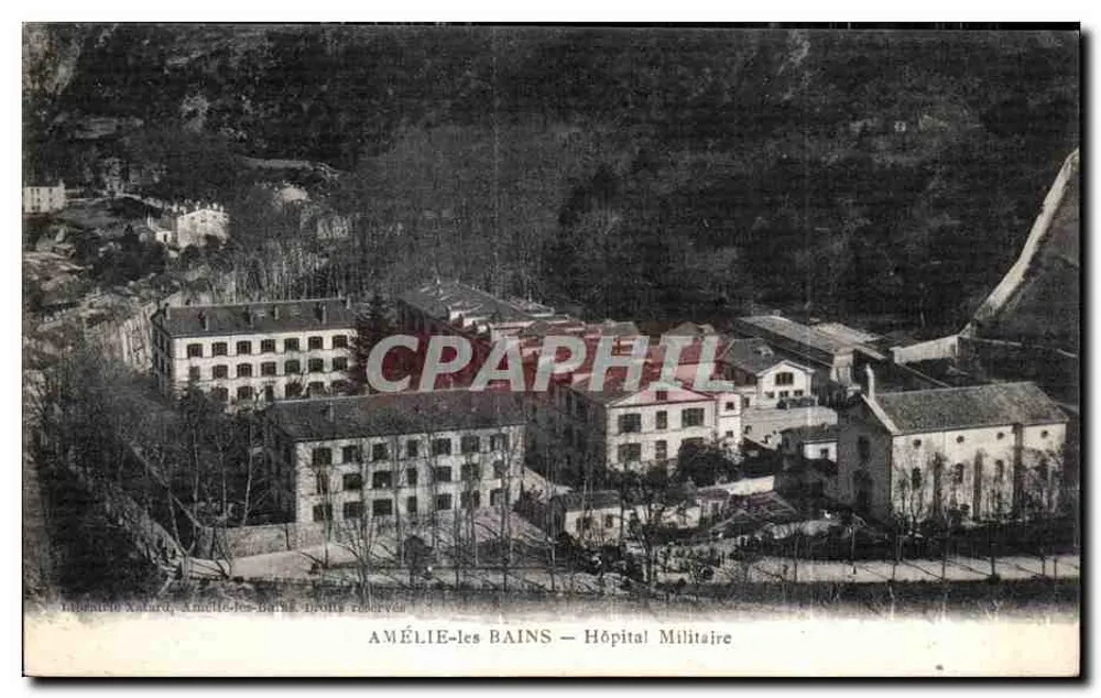 Amélie-les-Bains — Militärkrankenhaus — Verlag: Phototypie Natard - Vorderseite