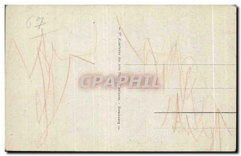 Strasbourg - Le Port du Rhin — éditeur : Imprimerie de la Cie des Arts Plastiques, n° 145 - Verso