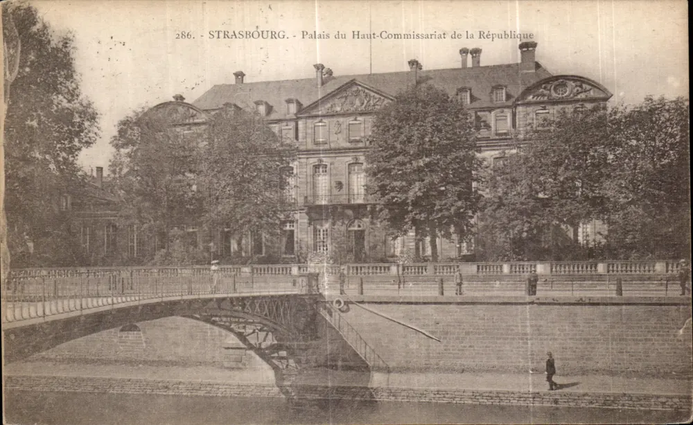 Straßburg — Palais du Haut-Commissariat de la République — Verleger CH. BERGERET, n° 286 - Vorderseite