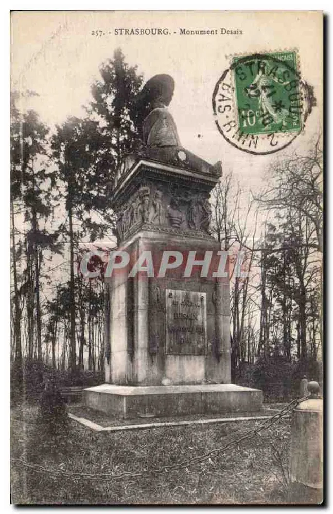 Estrasburgo - Monumento Desaix - editor anônimo, n° 257 - Frente