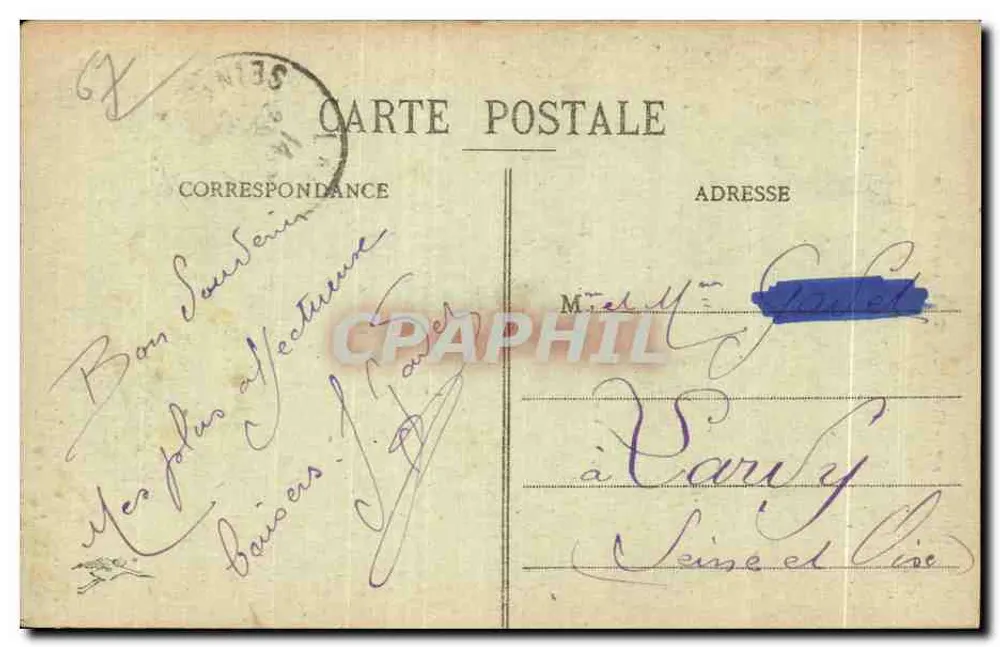 Estrasburgo - Monumento Desaix - editor anônimo, n° 257 - Verso