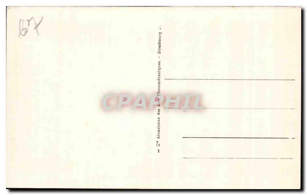Saverne - Le Haut-Barr - O Hotel — editor: Ateliers des Arts Photomécaniques, Strasbourg, n° 145 - Verso
