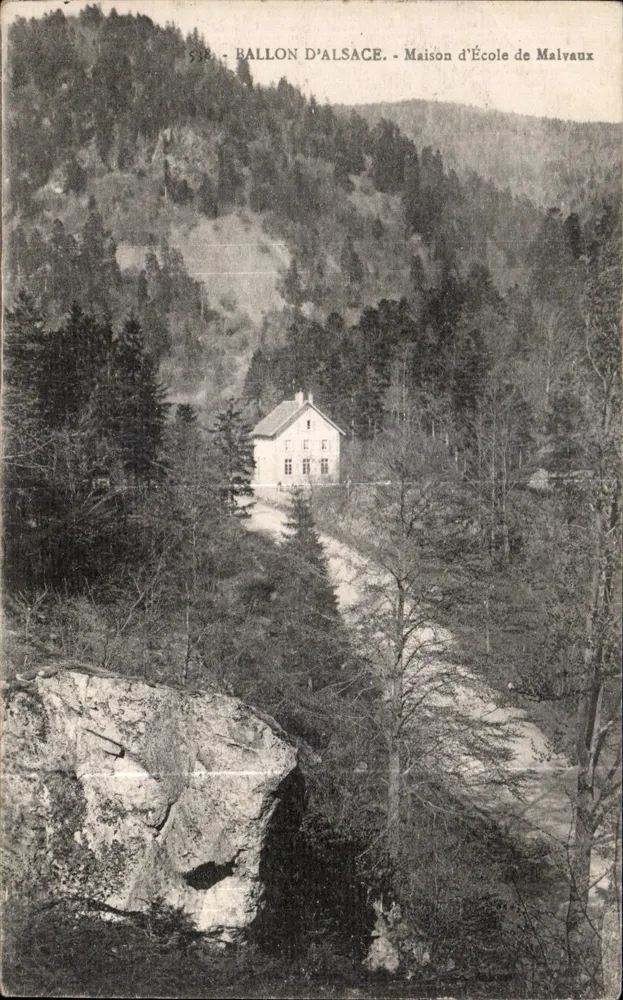 Ballon d'Alsace — Casa Escolar de Malvaux — editor anônimo, n° 538 - Frente
