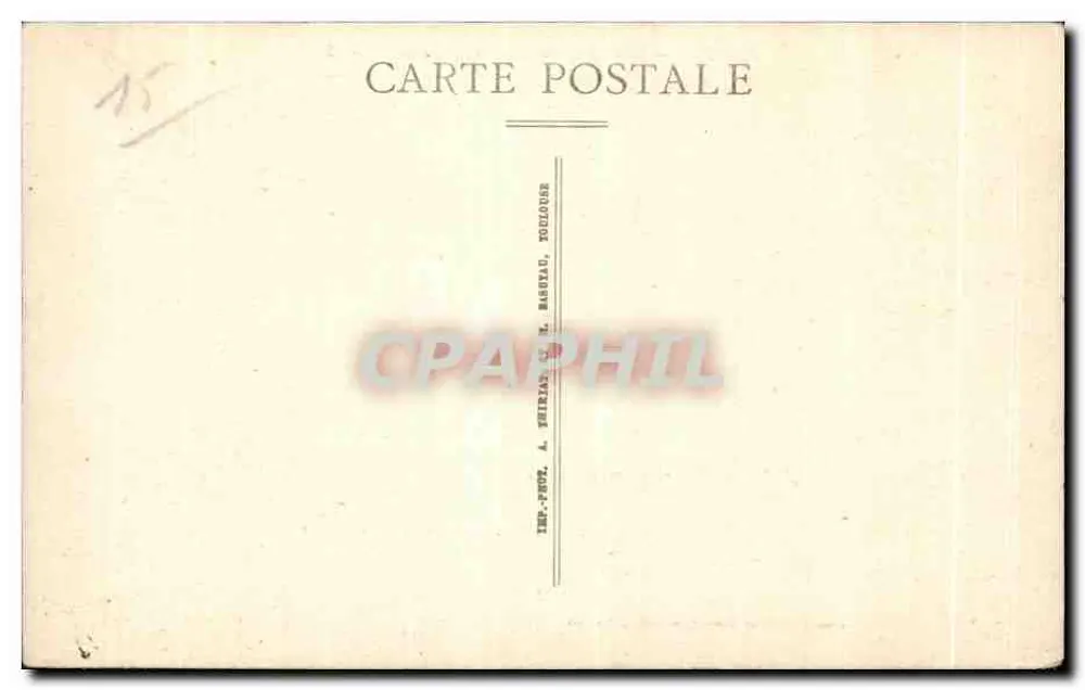 Aurillac — Vue Générale n° 2 — Imp. Phot. A. Vézian, Toulouse - Verso