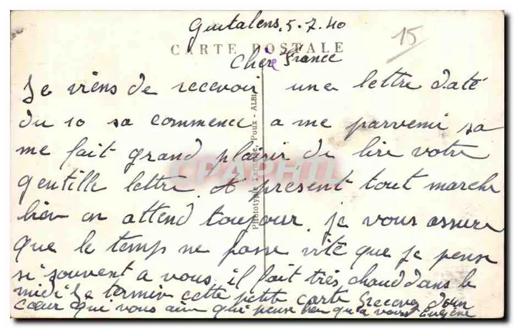 Aurillac — Alte Häuser an den Ufern der Jordanne — LE CANTAL ILLUSTRE n°16 - Rückseite