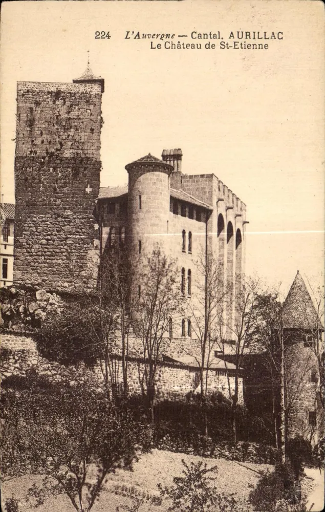 Schloss Saint-Étienne — Aurillac, Cantal — Verlag L'Auvergne, Nr. 224 - Vorderseite