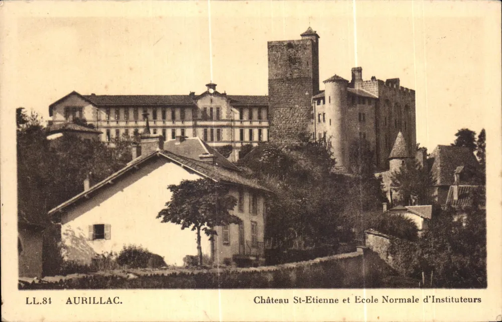 Aurillac — Schloss Saint-Étienne und Normalschule für Lehrer — LL.84 - Vorderseite