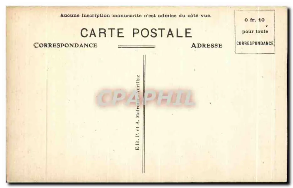 Kathedrale St-Géraud - Aurillac - Cantal — Edition P. et A. Malreux - Rückseite