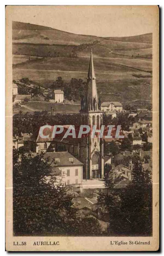 Aurillac — A Igreja de São Geraldo — Cie des Arts Photomécaniques, Paris - Frente