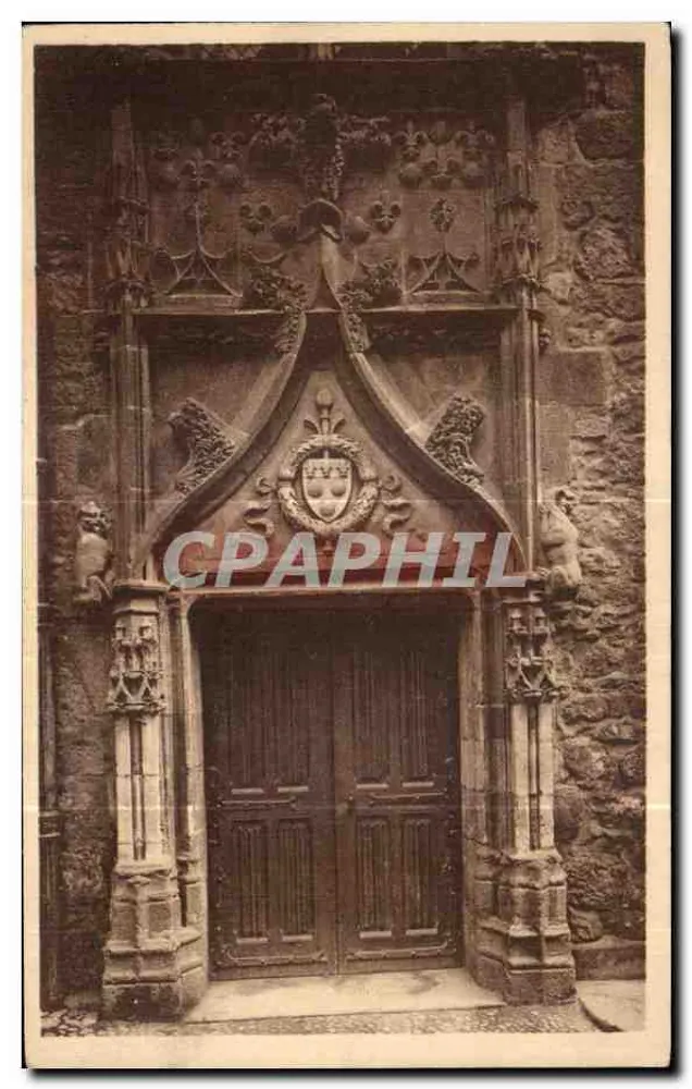 Porta de entrada da casa consular em Aurillac — editor LL, Paris - Frente
