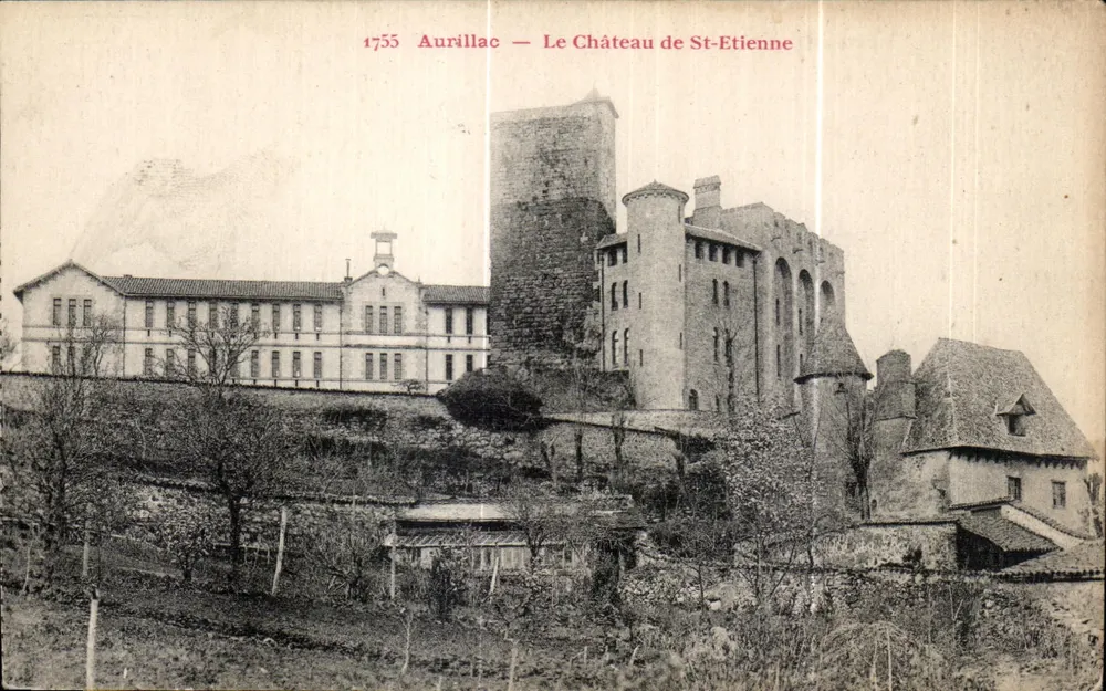 Aurillac — O Castelo de Saint-Étienne — Ed. P. e A. Malron - Frente