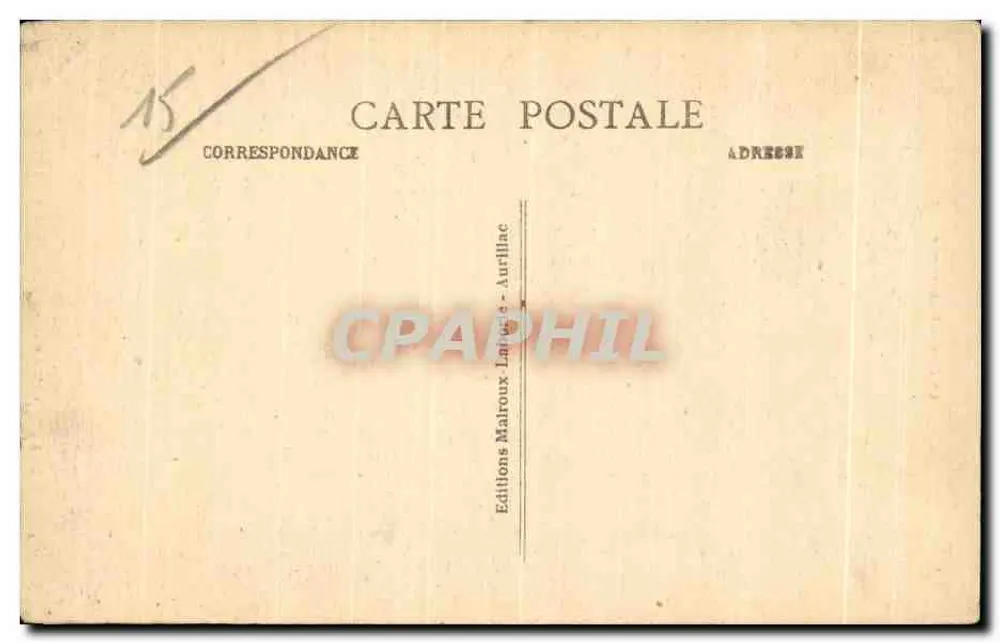 Aurillac — Konsularisches Haus und Theater — Das pittoreske Cantal — Editions Malroux - Rückseite