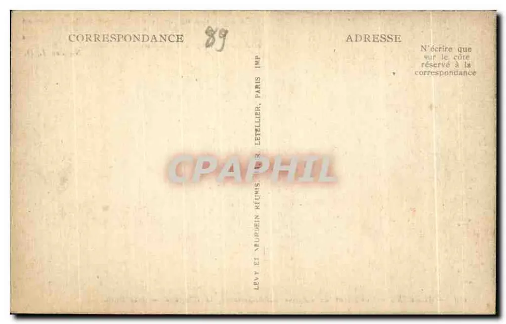 Auxerre — Innenansicht der Kirche Saint-Germain, die Kapelle — Hinweise J. D. - Rückseite