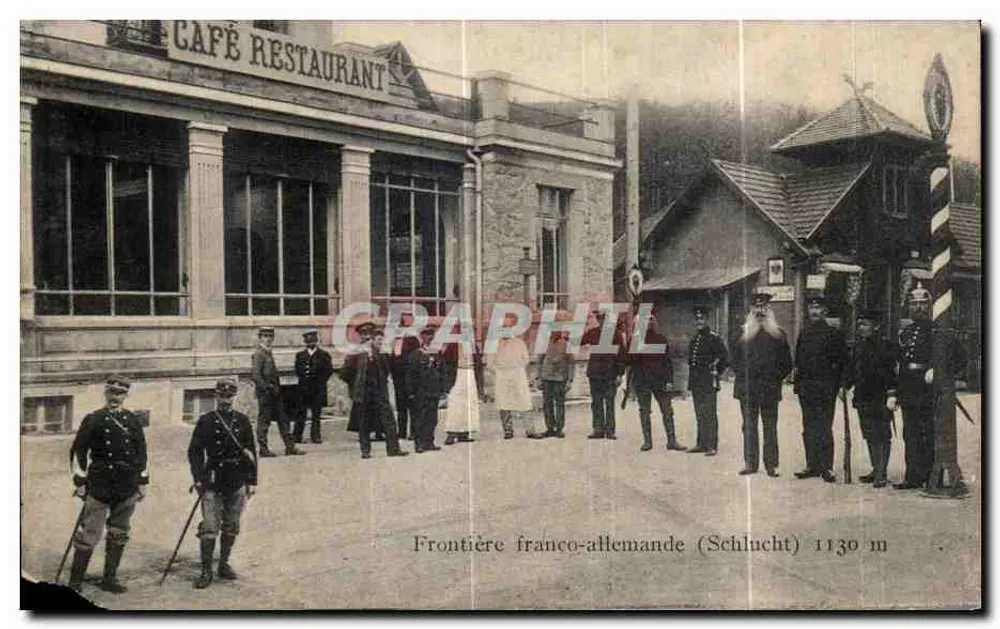 Grenze Frankreich-Deutschland (Schlucht) — 1130 m — Photographie de Zalauissen-Wieland, Munster AB - Vorderseite
