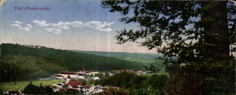 Val (Alemanha) — vista panorâmica de uma vila em vale — editor não identificado - Frente