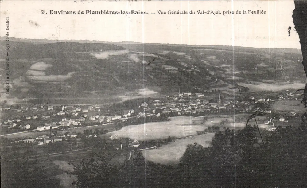 Umgebung von Plombières-les-Bains — Allgemeiner Blick auf den Val-d'Ajol, aus der Feuillée genommen — Agence P. Durech - Vorderseite