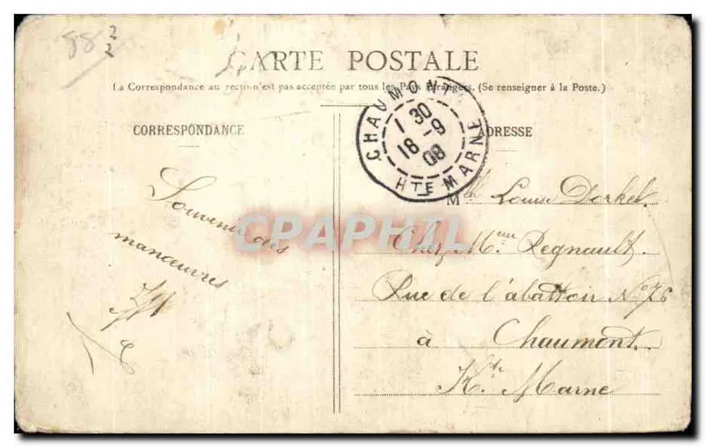 Portieux (Vosges) — Vue générale de Portieux et des usines — imp. ad. Weick - Saint-Dié Dépôté No 6983 - CL. Th. - Rückseite