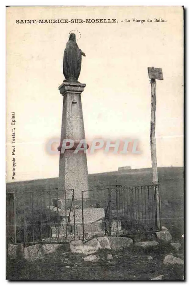 Saint-Maurice-sur-Moselle — Die Jungfrau vom Ballon — Phototypie Paul Teslart, Epinal - Vorderseite